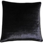 Paoletti Luxe Velvet Black Cushion Black