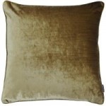 Paoletti Luxe Velvet Gold Cushion Gold