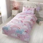 Rapport Home Unicorn Single Duvet Cover and Pillowcase Set MultiColoured