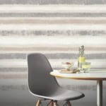 Painted Stripe Grey Wallpaper Ochre