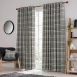 Helena Springfield Harriet Charcoal Eyelet Curtains Charcoal