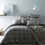 Portfolio Home Mineral Slate Grey Jacquard Duvet Cover and Pillowcase Set Grey