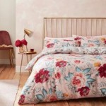 Accessorize Isla Floral Blush Reversible Duvet Cover and Pillowcase Set Pink