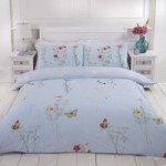 Rapport Home Laura Duck Egg Duvet Cover and Pillowcase Set Duck Egg