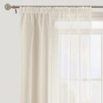 Sheer Elegance Ivory Tape Top Single Voile Panel Ivory