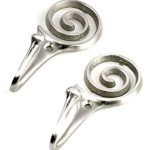 Spiral Curtain Hooks Matt Silver