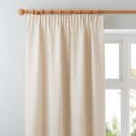 Omega Natural Pencil Pleat Curtains Light Brown / Natural