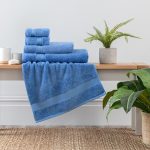 Cornflower Egyptian Cotton Towel Cornflower (Blue)