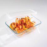 Pyrex Medium Rectangular Dish with Lid Clear