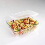 Pyrex Large Rectangular Dish with Lid Clear