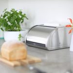 Brabantia Roll Top Matt Steel Bread Bin Matt steel