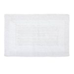 Super Soft Reversible White Bath Mat White