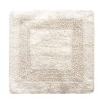 Super Soft Reversible Cream Square Bath Mat Cream