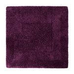 Super Soft Reversible Grape Square Bath Mat Grape (Purple)