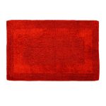 Super Soft Reversible Red Bath Mat Red