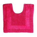 Super Soft Reversible Fuchsia Pedestal Mat Fuchsia (Pink)