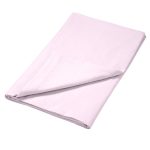 Luxury 100% Brushed Cotton Pale Pink Flat Sheet Pale Pink