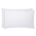 Luxury Brushed Cotton White Housewife Pillowcase Pair White