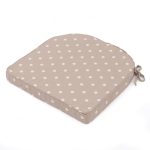 Taupe Dotty Seat Pad Taupe