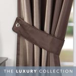 Monaco Chocolate Curtain Tiebacks Chocolate Brown