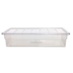 42L Spacemaster Plastic Storage Box Clear
