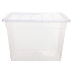 66L Spacemaster Plastic Storage Box Clear