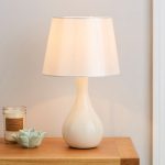Ruby Gloss Cream Table Lamp Cream