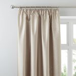 Circles Latte Thermal Pencil Pleat Curtains Medium Brown