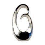 Plum Pudding Swirl Sculpture Silver