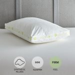 Comfortzone Hollowfibre Firm-Support Walled Pillow White