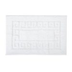 Luxury Cotton White Non-Slip Bath Mat White