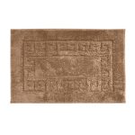 Luxury Cotton Walnut Non Slip Bath Mat Walnut (Brown)