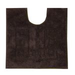 Luxury Cotton Non-Slip Chestnut Pedestal Mat Chestnut (Brown)