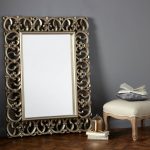 Ornate Highlife Framed Mirror Silver