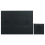 Geo Black Set of 4 Placemats and Coaster Pack Black