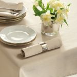 Gold Faux Silk Pack of Four Napkins Cream