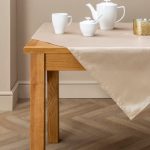 Gold Faux Silk Tablecloth Gold