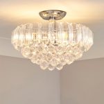Venetian Acrylic Flush Fitting Silver