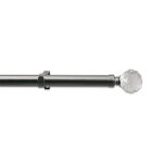Mix and Match Satin Silver Facted Finials Dia. 28mm Silver