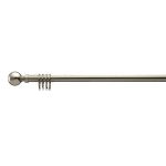 Ashton Fixed Satin Silver Curtain Pole Dia. 29mm Satin Steel (Silver)