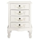 Toulouse Ivory 4 Drawer Chest White