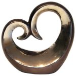 Plum Pudding Wave Sculpture Brown