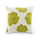 Large Monet Cushion Green