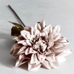 Premium Lustre Artificial Giant Dahlia Stem Grey