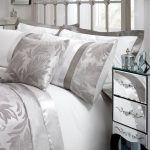 Roma Silver Damask Housewife Pillowcase Grey / Silver