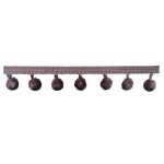 Pompom Fringe Plum Purple