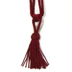 Turks Head Tieback Dark Red