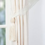 Voille Curtain Tieback Cream
