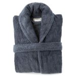 Egyptian Cotton Charcoal Dressing Gown Charcoal (Grey)