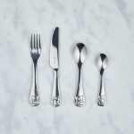 Kids Viners Bertie Bear 4 Piece Cutlery Set Silver
